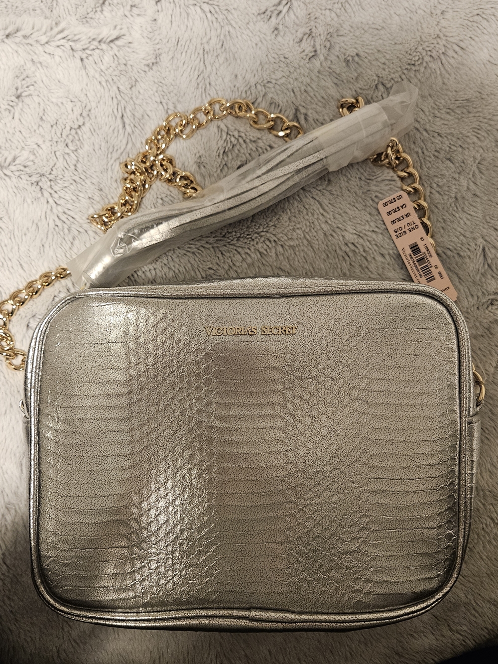 Victoria's Secret Silver Crossbody Bag